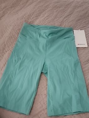 lululemon athletica Teal High-Rise Bike Shorts